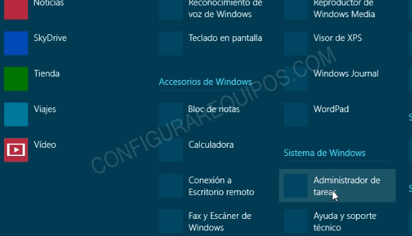 acceso administrador tareas windows 8