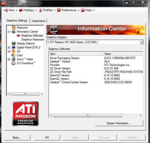 ati catalyst drivers windows 7