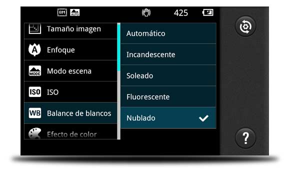 balance blancos movil android