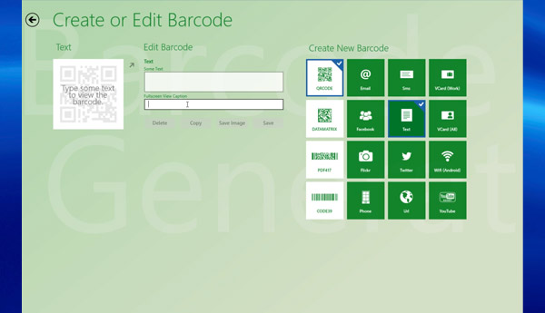 barcode generator windows rt