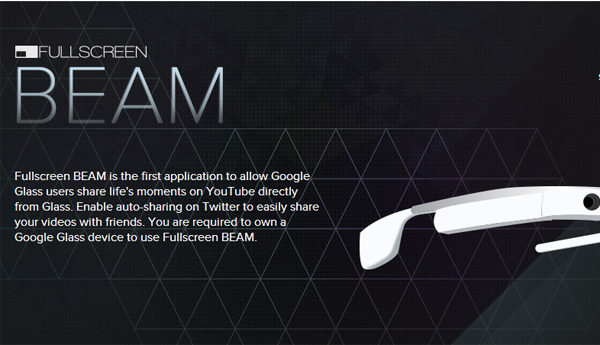 beam google glass