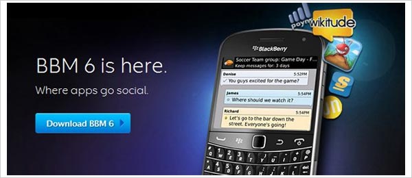blackberry messenger 6