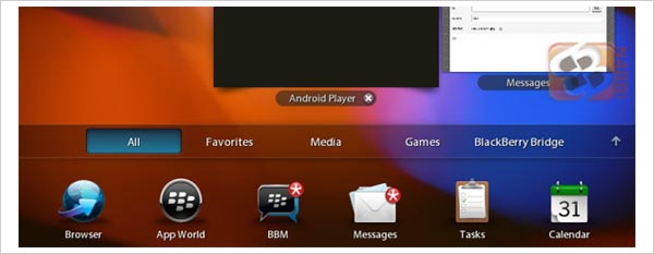 blackberry playbook app player android