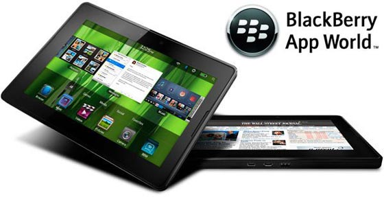 blackberry playbook app world