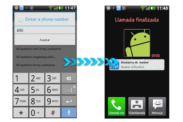 bloquear llamadas android