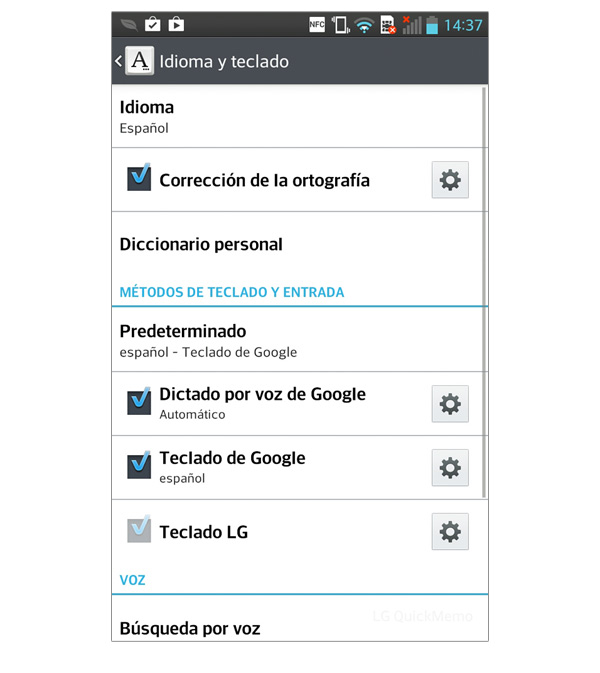 cambiar teclado android keyboard