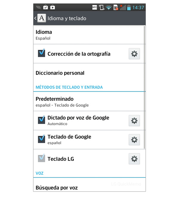 cambiar teclado android keyboard