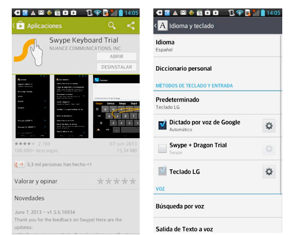 cambiar teclado android