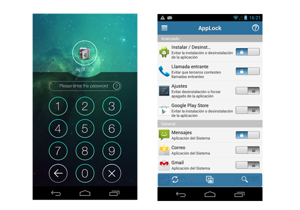 clave aplicaciones android