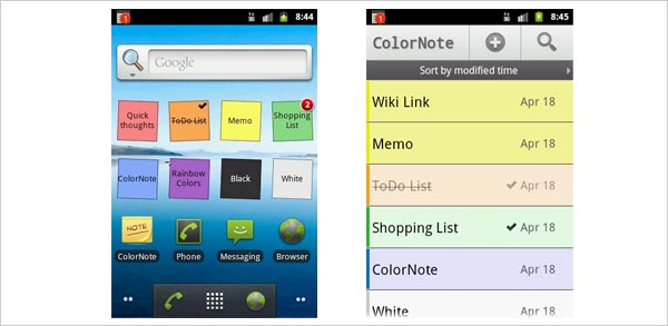 colornote notepad android