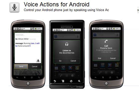 comandos voz android