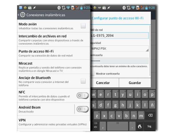 compartir internet android