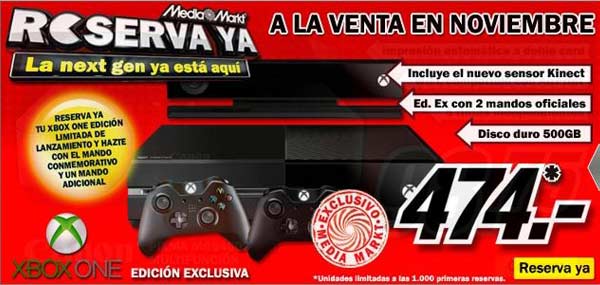 comprar xbox one mediamarkt