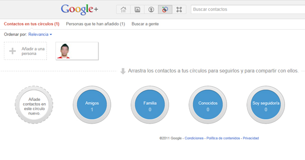 crear circulo google plus