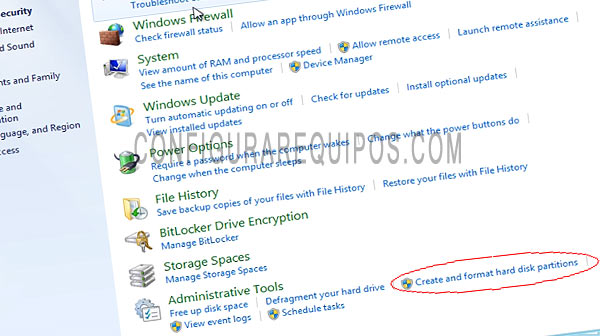 crear particiones windows 8