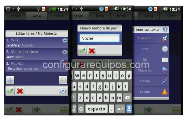 crear perfil tasker android