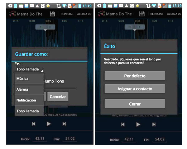 crear tonos llamada android