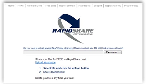 cuenta usuario rapidshare