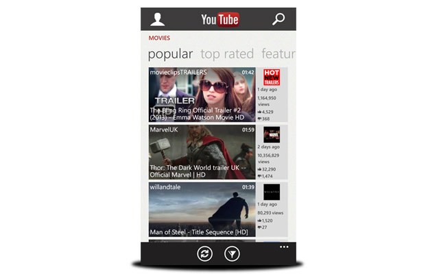 descarga youtube windows phone