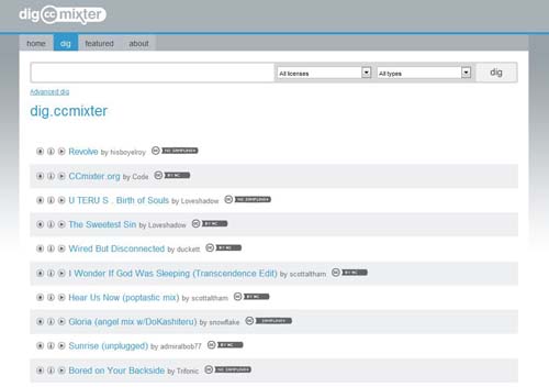 dig ccmixter musica gratis