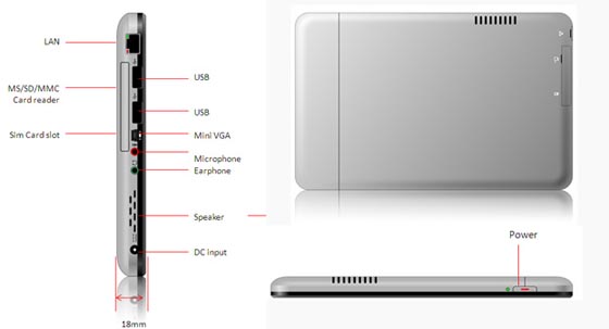 dreambook epad a10 settings