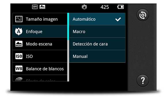 enfocar movil android