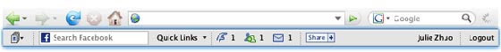 facebook toolbar barra