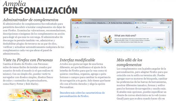 firefox 11 opciones