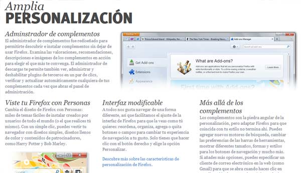 firefox 11 opciones