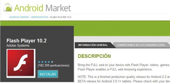 flash android