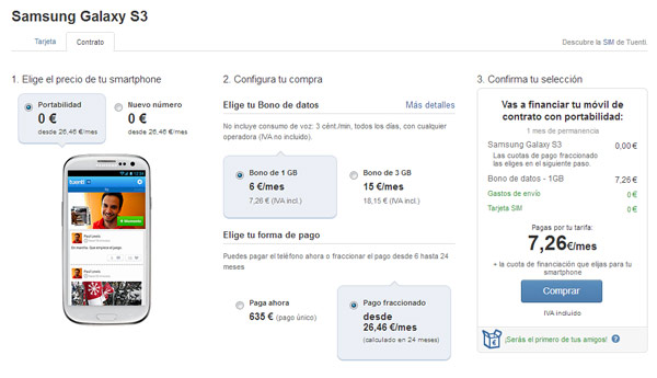 galaxy s3 tuenti movil