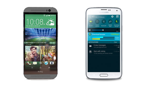 galaxy s5 htc one m8