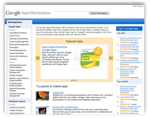 google apps marketplace aplicaciones