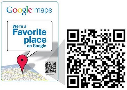 google favorite places qr