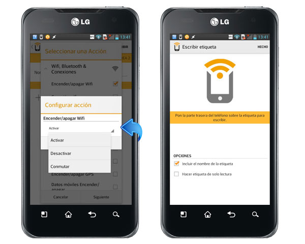 grabar etiqueta nfc android