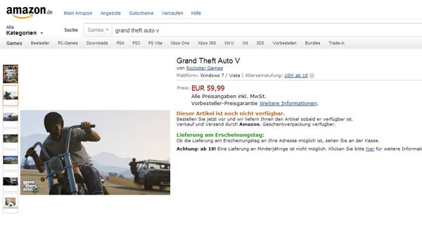 gta 5 pc amazon