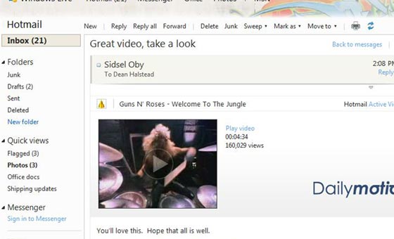 hotmail dailymotion videos
