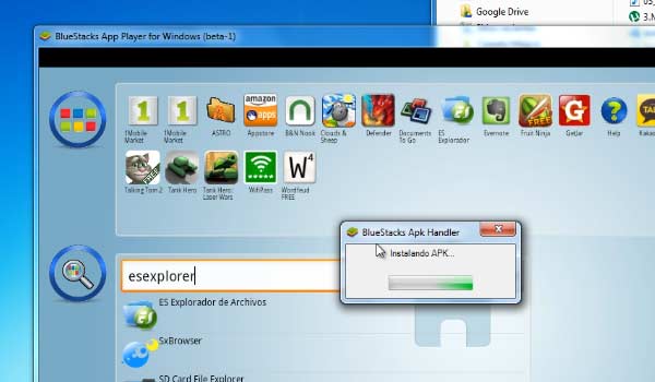 instalar apk android bluestacks