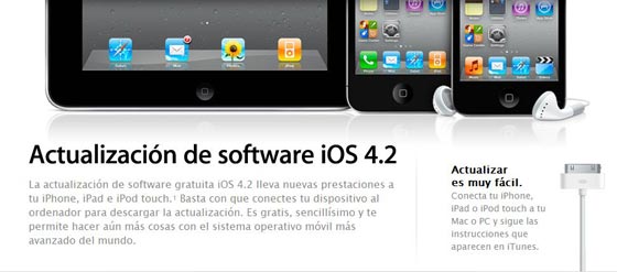 ios 4 2 ipad ipod iphone