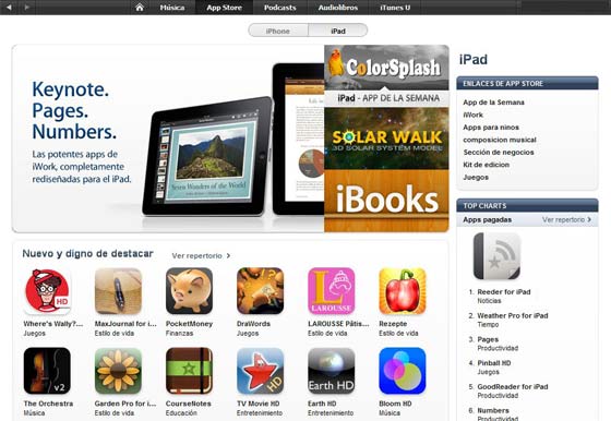ipad aplicaciones