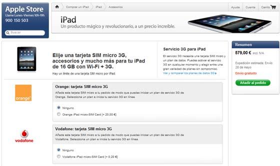 ipad orange vodafone