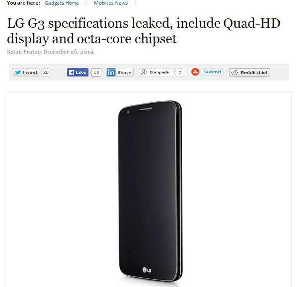 lg g3 especificaciones