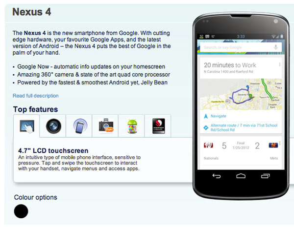 lg nexus 4 online