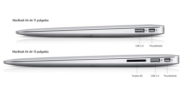 macbook air conexiones