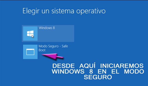 menu modo seguro windows 8 