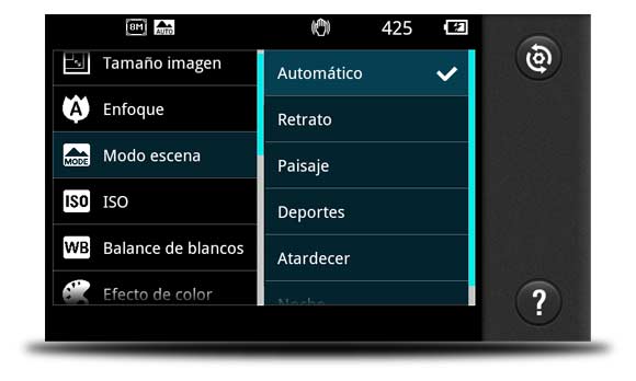 modo escena movil android