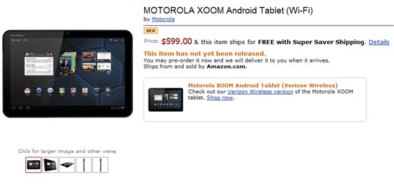 motorola xoom wifi