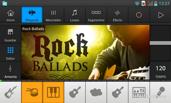 music maker jam android estilos