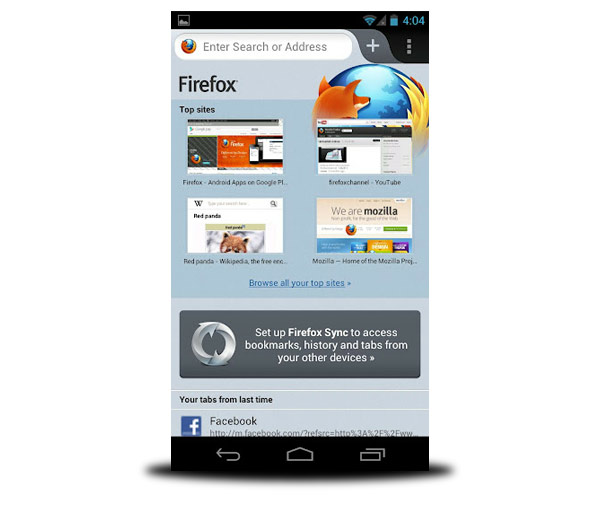 navegador firefox android