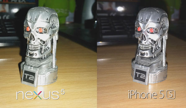 nexus 5 vs iphone 5s camara